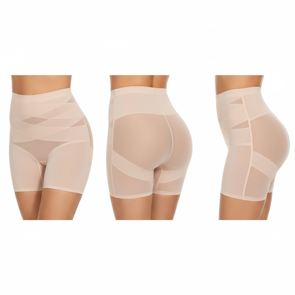 Faja moldeadora beige - diferentes ángulos