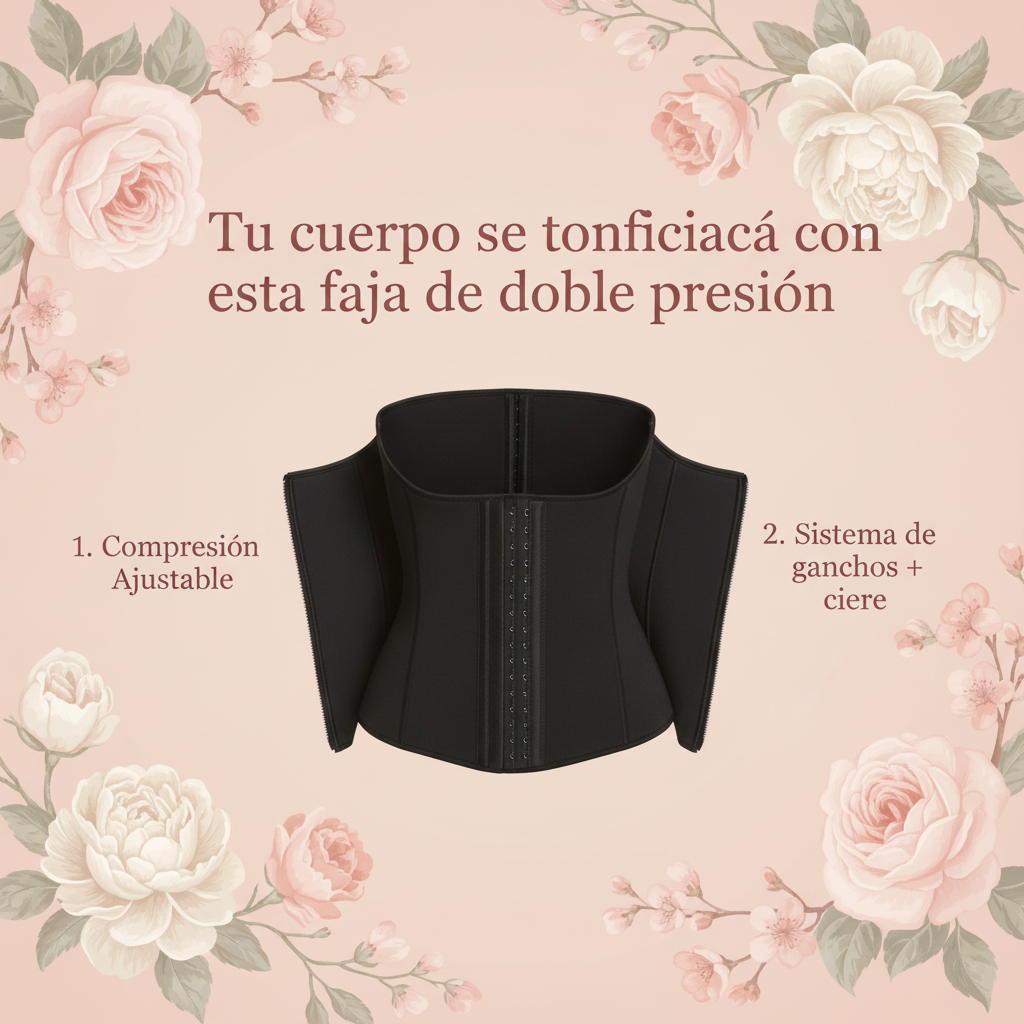 Faja original con fondo rosa